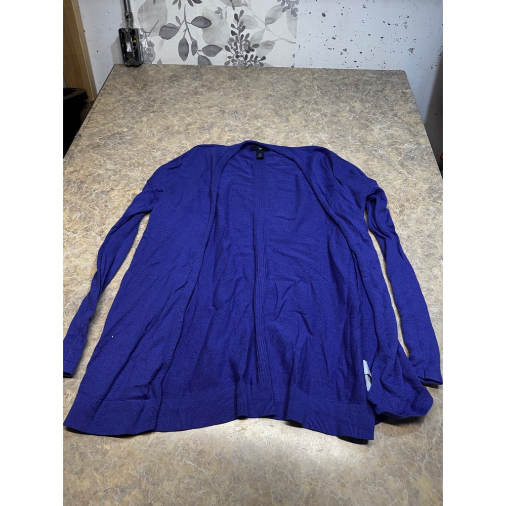 Gap Womens Royal Blue Open Front Cardigan Lightweight Knit Sweater Small 4N18